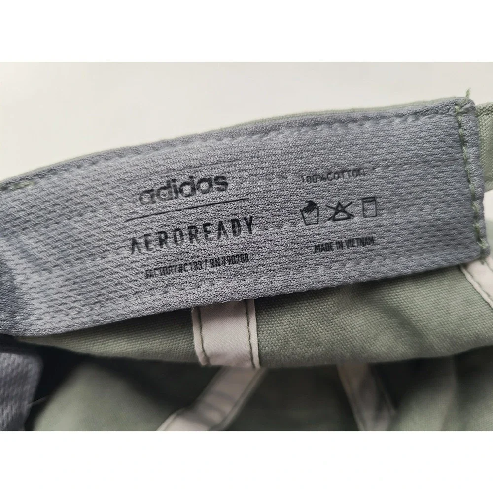 Women Adidas Aeroready Script Strapback Adjustable Hat Cap‎ Cotton Casual Green